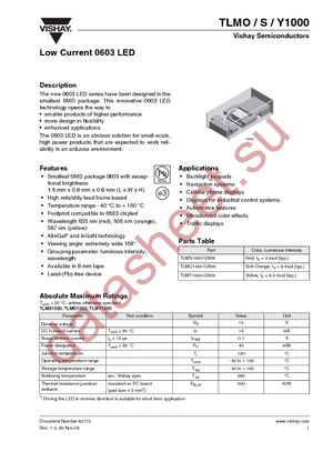 TLMO1000-GS08 datasheet  